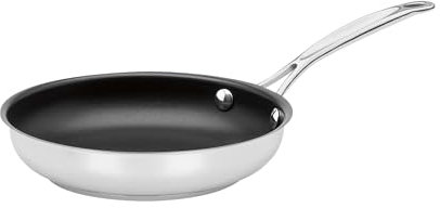 Cuisinart Chef's Classic - Sartén antiadherente de acero inoxidable de 8 pulgadas diseñada con PURELYCERAMIC™, 722C-20NS
