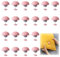 YELYTR 20Stück Bettdeckenhalter, Bettdecken Clips, rutschfeste Bettdeckenbezug Klammer, 3,3x3 cm Bettdeckenclips, Quilt Fixer Duvet Cover Clips für Decke, Bettlaken, Vorhänge, Kleidung, Rosa