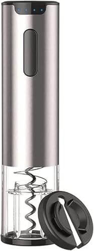 MISTPURE Kit abridor de Botellas de Vino eléctrico, sacacorchos automático Recargable, Incluye Cortador de Papel de Aluminio, tapón de vacío y aireador de Vino.