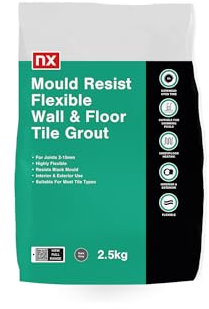 NX Mould Resist Dark Grey Wall & floor tile Grout 2.5kg