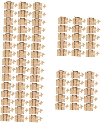 HOMSFOU 5 Sätze Retro Koffer Hochzeits Süßwarenbox Papier Mit Kleine Retro -favorboxen Kisten Für Süßigkeiten Mini-koffer-bevorzugungsboxen Vintage-koffer Weißer Karton 50 Stück * 5