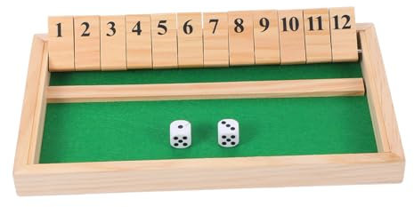 ZUNOXAZ Schließ Die Schachtel Würfelspiel Aus Holz Familienspiel Für Kinder Und Erwachsene Interaktives Brettspiel Strategisches Lernspiel Für Zuhause Und Party