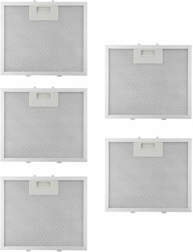 Daaxing Filtro per cappa aspirante, 5 strati, filtro antigrasso a rete, per cappe da cucina, filtro a rete metallica per cappe da cucina, 210 x 250 x 9 mm (confezione da 5)