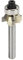 Garosa Effizienter Roundover Router Bit 1/4in Shank 4 Flöte 1/4xr2 Rund um das Schalpenschneider -Werkzeug für Holzbearbeitung