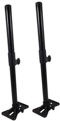 SHINEOFI 2piezas Soporte Para Lavabo Bajo Encimera Negro Soporte Ajustable Metálico Para Fregadero De Refuerzo Para Cocina Varillas De Para Fregadero