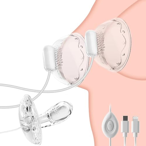 Nippelsauger Für Frauen Mit 12 Modi Brustwarzensauger Brustwarzen Stimulation Brustwarzen Stimulator Für Sie Brustvergrößerung Brustwarzenformer Breast Pump Electric Für Damen Paare LZYLWC (Apple)