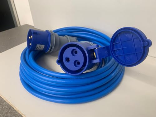 16A 3-Pin Single Phase Extension Lead 30m 240V IP44 Arctic Flex PVC 4.0mm² Heavy Duty Cable – PAT Tested 30 metre