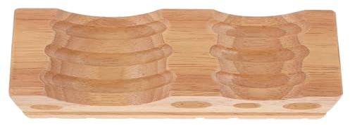 HEALSOPTHY Holz Polierblock für Schmuckherstellung Hartholz Polierpad ohne Beschädigung Universeller Schmuckformungsblock für Werkbank Zubehör