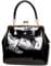 Banned Apparel American Vintage 50s Rockabilly glänzend handtasche - Schwarz