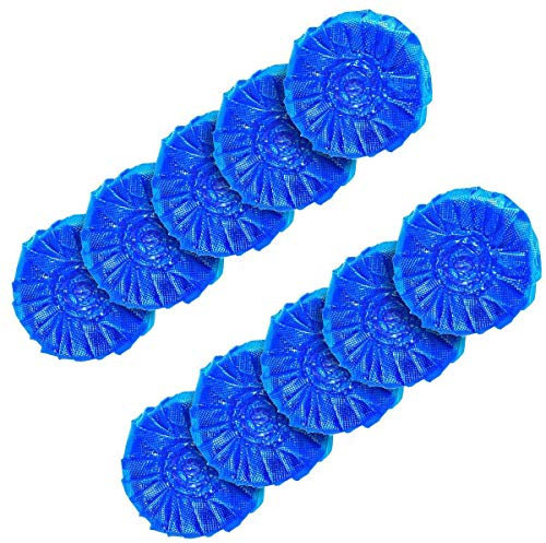 Lot de 12 blocs désinfectants et désodorisants bleus bulles propres, produit de première nécessité pour cuvettes de toilettes et urinoirs, de Jiele
