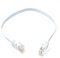 Maincore 30cm short Flat White CAT6 / RJ45 Ethernet Gigabit Lan Network Cable lead cord
