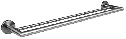 Ambrosya® | Exclusivo toallero de acero inoxidable | Cuarto de baño Toallero de baño Soporte de baño Gancho Rack Rod WC inodoro (Acero inoxidable (Cepillado))