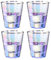 Ecentaur Whisky Glas Whiskey Gläser Whiskygläser mit Goldrand, 4er-Set, gehämmerte, strukturierte, altmodische Glasbecher zum Trinken von Scotch, Bourbon, irischen Cocktails, Weingläsern, Trinkbechern