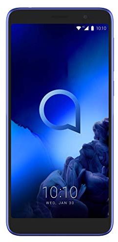 ALCATEL 5008 1X 2019, Smartphone, LTE, Android 8.1 (Oreo), Capacité: 128 GB, écran IPS, HD+, 2.5D 16M Colori 5.5 Pouces, Camera 13+2 MP, AF, flah LED (16 MP interp.), Blue [Italia]