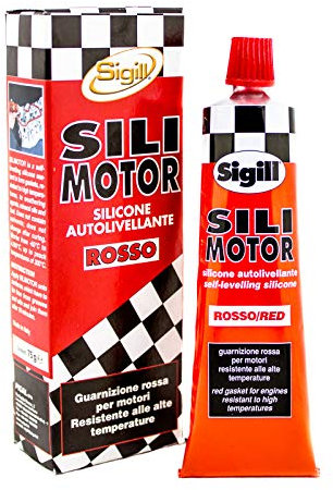 GUARNIZIONE LIQUIDA SILICONICA SILIMOTOR ROSSA ALTA TEMPERATURA PASTA MASTICE per MOTORI AUTO MOTO QUAD