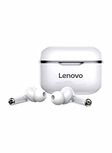 Original Lenovo LP1 TWS Bluetooth 5.0 Headphones for PC, Android, iPad, iPhoneiOS, Dual Stereo, Noise Reduction, HiFi Bass, Black