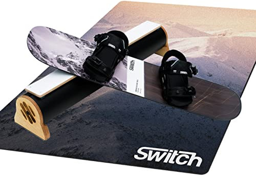 Switch Boards Jibbing Board PRO + Training Bindungen + Jibbing Rohr + Training Matte