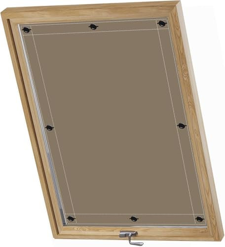 AIYOUVM Tende Rullo 48x98cm Oscurante, Protezione dal Sole, Tenda Rullo Tenda per Finestra per Finestre Roto Protezione Solare Riduzione Calore -Marrone