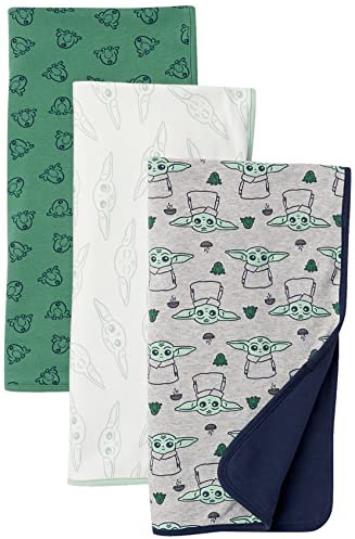 Amazon Essentials Disney | Marvel | Star Wars Unisex Baby Wickeltücher, 3er-Pack, 3er-pack Star Wars das Kind, Einheitsgröße