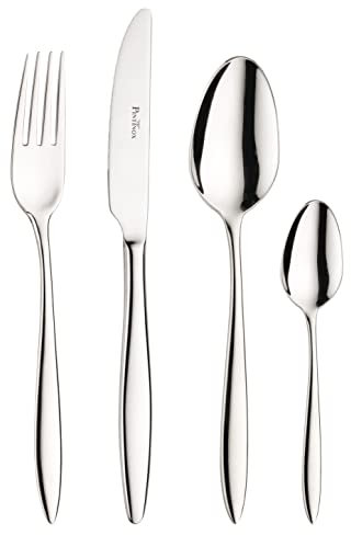 Pintinox, Set 48 Pezzi Posate Tavola Romanino, Acciaio Inox