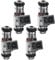 Frankberg 4x Einspritzventil Einspritzdüse Injektor für A2 Arosa Cordoba Ibiza II Leon Toledo II Golf IV Lupo Polo 1.4L Benzin 1998-2005 036906031C