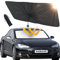 Auto Sonnenschutz Frontscheibe, modacraft UV-Schutz Sonnenschirm Wärmeisolierter Zugringgriff Windschutzscheibe Innen Schnelles Entfalten und Falten Sonnenblende für die meisten Autos SUV MPV LKW