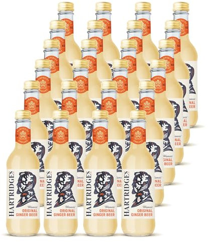 Hartridges Celebrated Traditional Ginger Beer 330ml Glass Bottles - Pack of 24