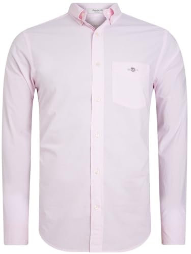 GANT Reg Poplin Shirt Chemise, Rose Clair, M Hommes