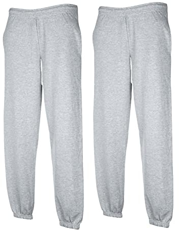 Fruit of the Loom Men's Sports Trousers (3XL, 2X Grey + 1 HL Purchase Notepad)