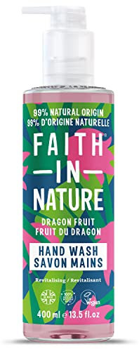 Faith In Nature Natürliche Drachenfrucht-Handwaschlotion, Revitalisierend, Vegan und Frei von Tierversuchen, Ohne SLS Oder Parabene, 400ml