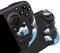 playvital Grip Adesivo Gomma per Steam Deck,Skin Sticker Protettivo Antiscivolo per Impugnature Tasti Trackpad,Copri Levette Analogiche per Steam Deck LCD/OLED Console-Onde Scintillanti