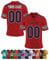 Personalisiert American-Football-Trikot Herren-Sporthemden, Personalisierte Schnelltrocknend Atmungsaktiv T-Shirt kurzärmelig und fügen Sie den Teamnamen für Männer Damen Kinder, S ~ 7XL
