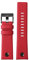 BONOOL Lederarmband für Diesel DZ7395 DZ7370 DZ7257 DZ7430 Uhrenarmband aus weichem Rindsleder mit Niete 24 m 26 mm 28 mm für Herren und Damen (Farbe: Roter schwarzer Niet, Größe: 26 mm)