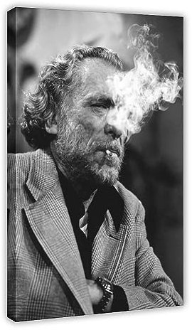 Charles Bukowski Poster 1 Leinwand Poster Schlafzimmer Dekor Sport Landschaft Büro Zimmer Dekor Geschenk Rahmenstil 60 x 90 cm