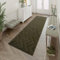 Biscpro Door Mat, 60x200 cm DoorMat Indoor Washable, Doormat Indoor Dirt Trapper Non-slip,Absorbent Inside Entrance Rug Mat for Entryway,Patio,Garden,Laundry Room,Pets -Oliver Green