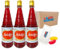 Rooh Afza 3 X 800ml - Rose Syrup - Gives The Body Vigor, Vitality & Freshness, Boxed Treatz