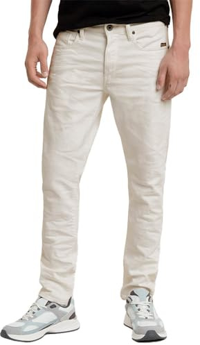 G-Star Men's 3301 Slim Jeans, Beige/khaki (3D lt chalk gd 51001-D552-G643), 38W / 36L