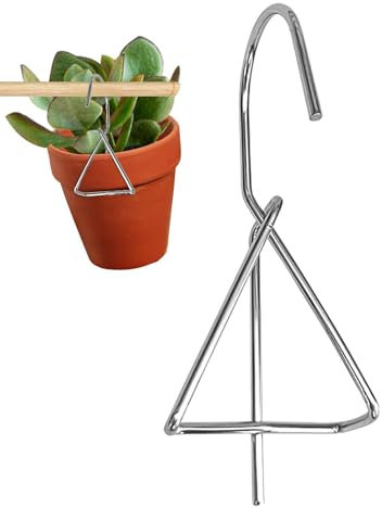 Terracotta Pots Hangers - Earthenware Pot Hangers, Pottery Pot Hangers, Wall Clay Pot Hanger Hook for 4-7in Terracotta Pot | Anti-Rust Iron Plant Hangers for Hangings Flower Baskets Indoor/Outdoor