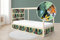 Unik Nordic Aufkleber für IKEA KURA Hochbett, Dschungel Muster 5-Sticker-Set Unten, Bettaufkleber, Sticker für Kinderbett, Möbelfolie fürs Kinderzimmer, Bettfolie für Kinder, Set 5 Teilig