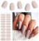 Kalolary 20PCS Gel Nail Polish Strips, Nail Gel Art Sticker Waterproof Full Nail Wraps Decal Sets with Nail File and Stick for Women Girls Nail Art Decor (UV/LED Lamp Required) (J)