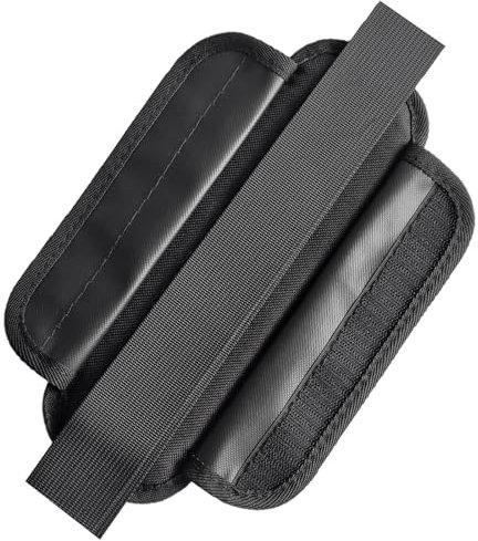 WOLAIYE Abnehmbare Shuolder Strap Pad, Backpack Strap Cushion, Shuolder Straps Padding for Bags Guitar (Schwarz)