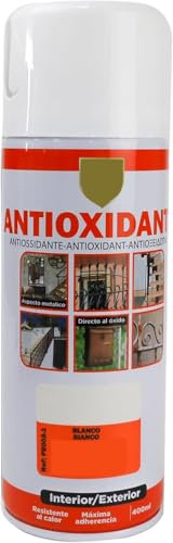 MORE FREE-Pintura Spray Antioxidante Blanco liso 400 Ml para las Superficies de Metal, Hierro y Aluminio,Pack de 1 Unidad