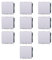 10 MODULI INTERRUTTORE UNIPOLARE, BIANCO, COMPATIBILE CON VIMAR PLANA, INTERRUTTORE A 2 MODULI, MODULI E FRUTTI 100% COMPATIBILI, MATERIALI DI ALTA QUALITA'