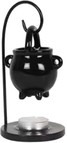 Cabilock Halloween-Wachswärmer Kessel heidnisches Wachs schmilzt im Freien kerzenständer kerzenlöscher übertopf Kerzen wachs Ölwärmer für Duftöl Wachswärmer für Teelichter Eisen