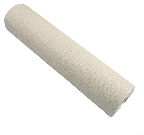 Moliuoly Selbstklebende wasserdichte Tapete XPE Schalldämmung Thermische Isolierung Fleckenresistent Verblasst Nicht Größe 50x300cm Für Schlafzimmer Wohnzimmer Küche(Beige Yellow)