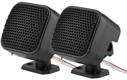 FAUOSWUK Altoparlante per Auto 2 Pcs, Dimensioni Compatte Easy Installa Ad Alta Voce Audio Music Tweeter Altoparlante 500W, con Foro a Vite Integrato, per la Maggior Parte delle Auto