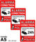 Pack de 3 Carteles Alarma Conectada | Placas Disuasorias A5 Interior/exterior Pvc Flexibles | Lote de 3 Carteles Aviso a la Policía | Zona Vigilada
