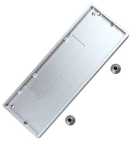 YMDK GH60 GK61 RGB Hot Swap Unabhängiger Treiber Tyce-C ANSI mechanische Tastatur DIY Kit Kunststoffgehäuse CNC Aluminium Gehäuse Platte PCB (CNC Alu Silber)