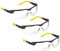 voltX 3 x GT Adjustable (2020 Model) Bifokale Lesen Schutzbrille (KLAR +3.0 Dioptrie) CE EN166F, Anti Beschlag Beschichtung, anpassbarer Bügel, Kratzfest, UV400 Schutz.