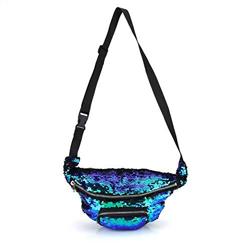 Gürteltasche, Frauen Bauchtasche Modische Pailletten Glänzende Einzelner Schulterbeutel Zubehör für Festival,Party